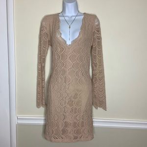 Nightcap Deep V Victorian Night Out Dress